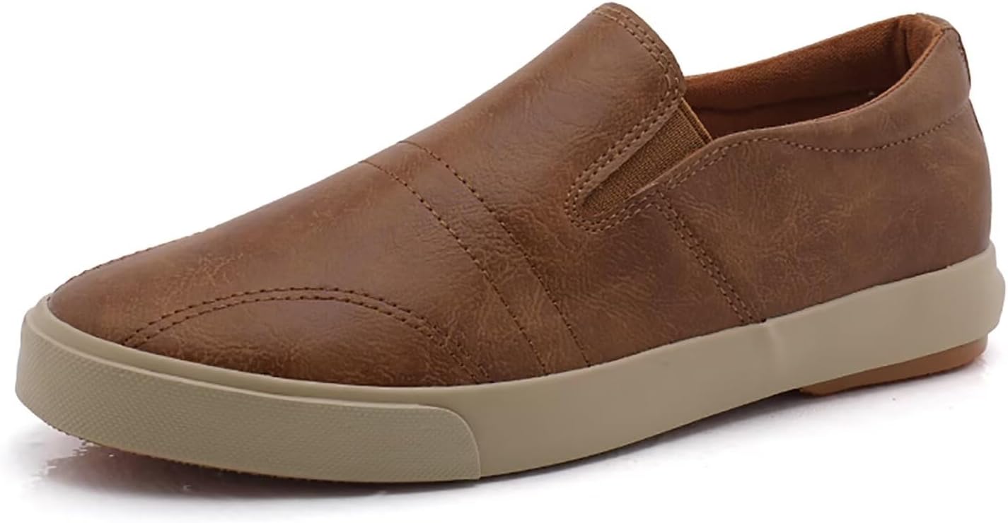 

Мокасины TERBOFIN на шнуровке для мужчин Легкие повседневные ходовые туфли Удобные кроссовки для мужчин для отдыха, бизнеса, работы и офиса, коричневый