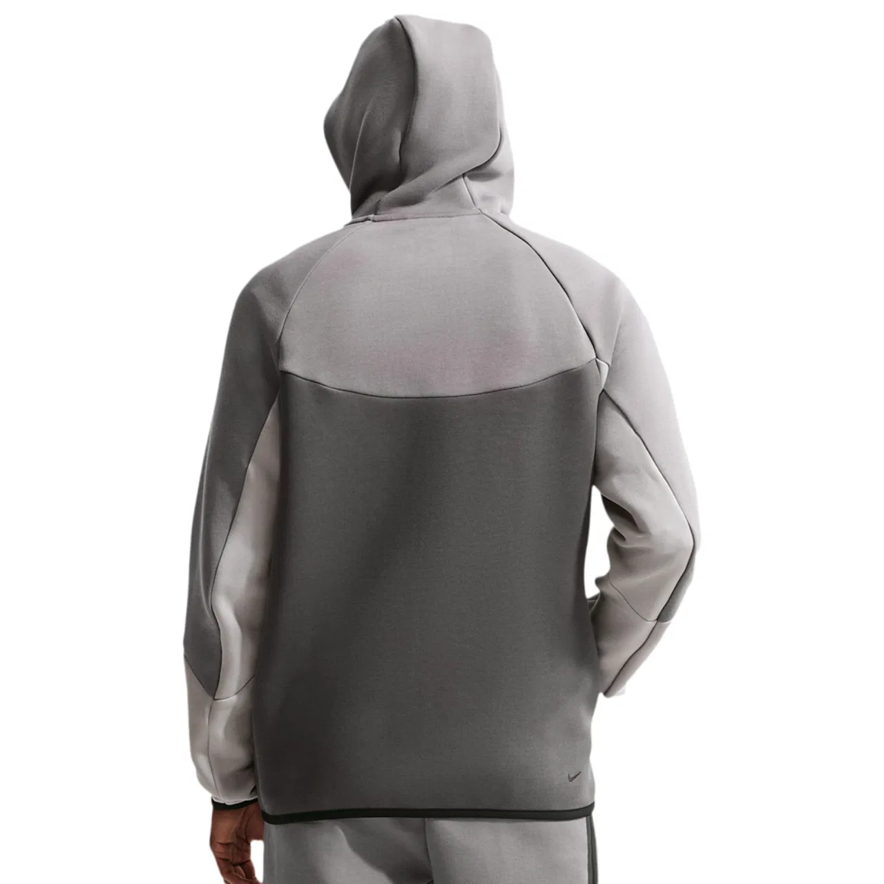 Мужская олимпийка Tech Fleece Windrunner Nike, цвет Pencil Point/Medium Ash/College Grey — фото 2