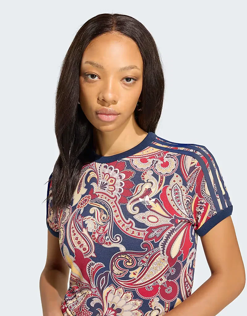 Футболка Cali Liberty London Adidas Originals, Multicolor Night Indigo — фото 4