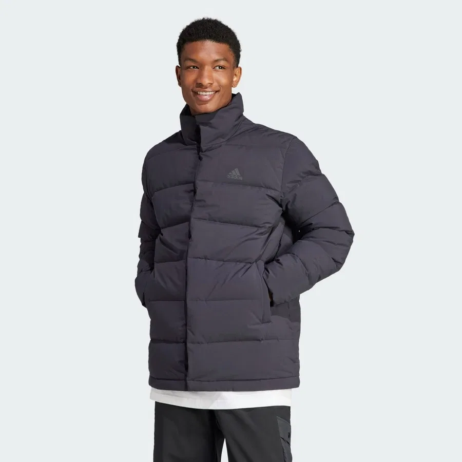 Куртка утепленная с длинным рукавом Sportswear Helionic Mid-Length Down Jacket adidas, Черный