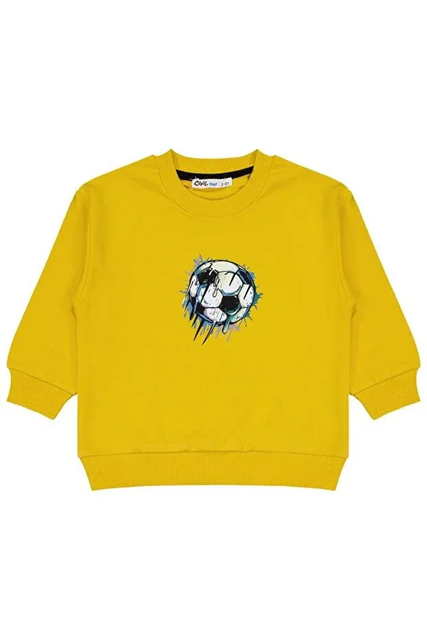 Детский комплект для мальчиков с принтом Striker Civil Boys, Yellow — фото 3