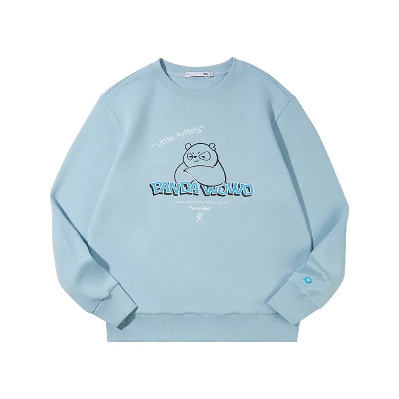 Детский свитшот с принтом HLA, Light Blue 5N
