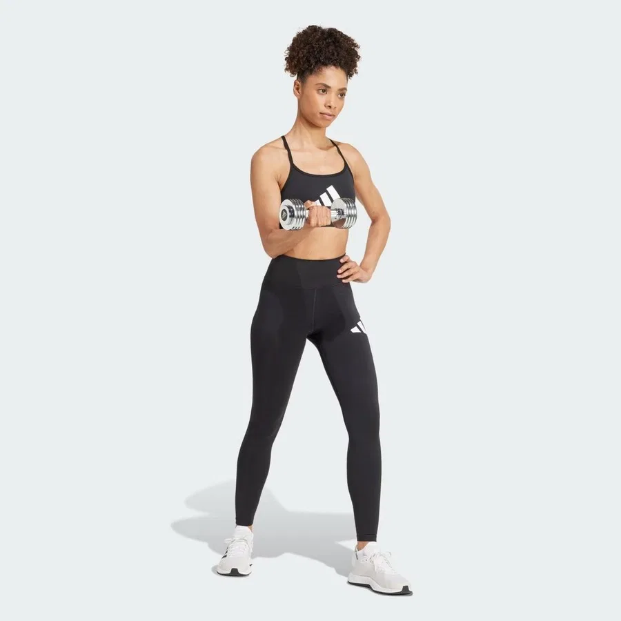 Спортивный бюстгальтер с принтом AERCT BL adidas, Черный — фото 3