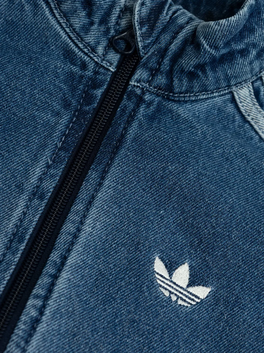 Джинсовый комплект из топа и брюк Adidas Kids, синий — фото 4