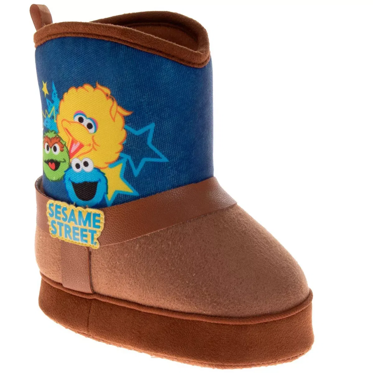 Детские тапочки-сапожки с персонажами Sesame Street, Brown Denim