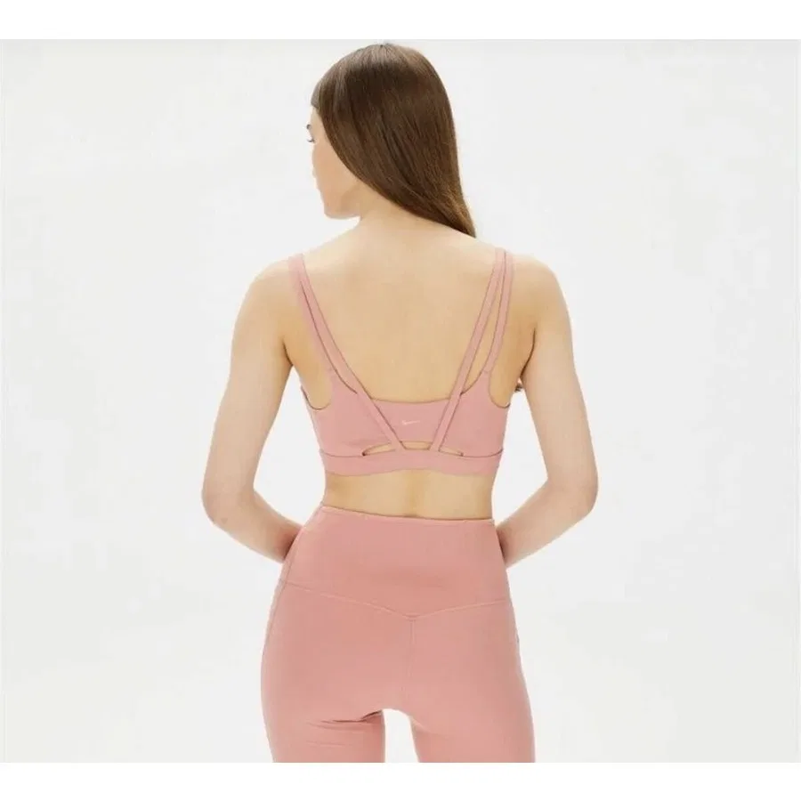 Спортивный бюстгальтер с средним уровнем поддержки Dri-Fit Alate Ellipse Medium-Support Padded Training, Nike, Пудрово-розовый — фото 2