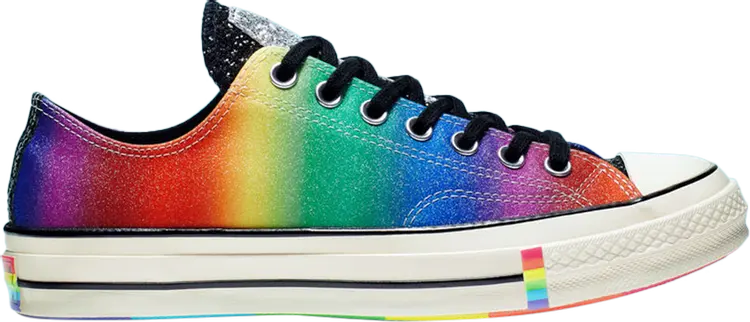 

Кроссовки Converse Chuck 70 Low Pride Shimmering Rainbow, разноцветный, Фиолетовый, Кроссовки Converse Chuck 70 Low Pride Shimmering Rainbow, разноцветный