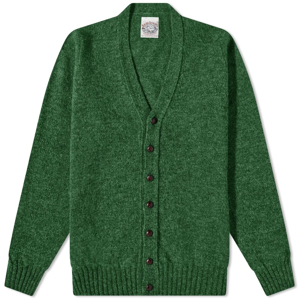 

Джемпер Jamieson's of Shetland V-Neck Cardigan, Зеленый, Джемпер Jamieson's of Shetland V-Neck Cardigan