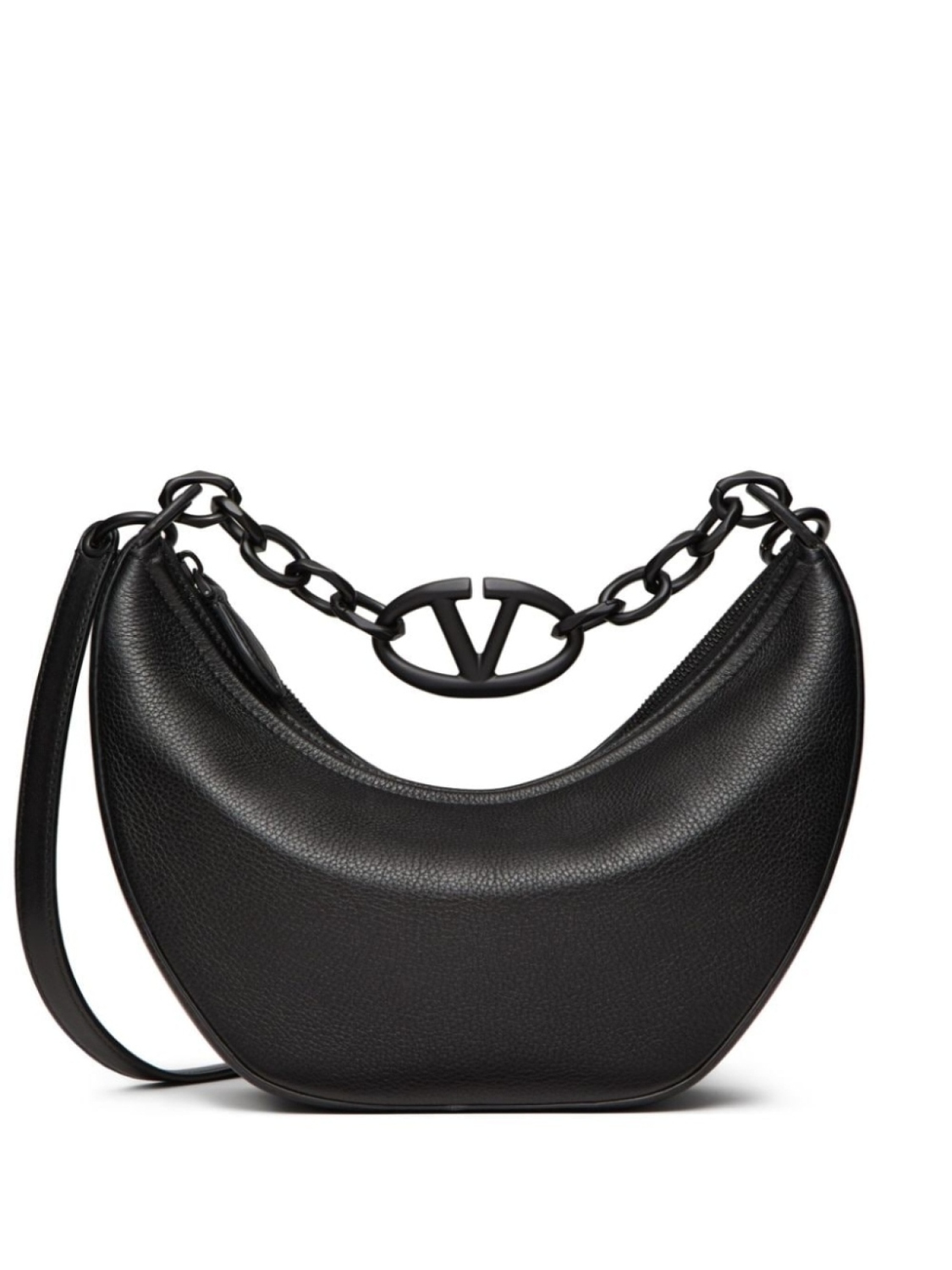 

Valentino Garavani маленькая сумка VLogo Moon Hobo, черный