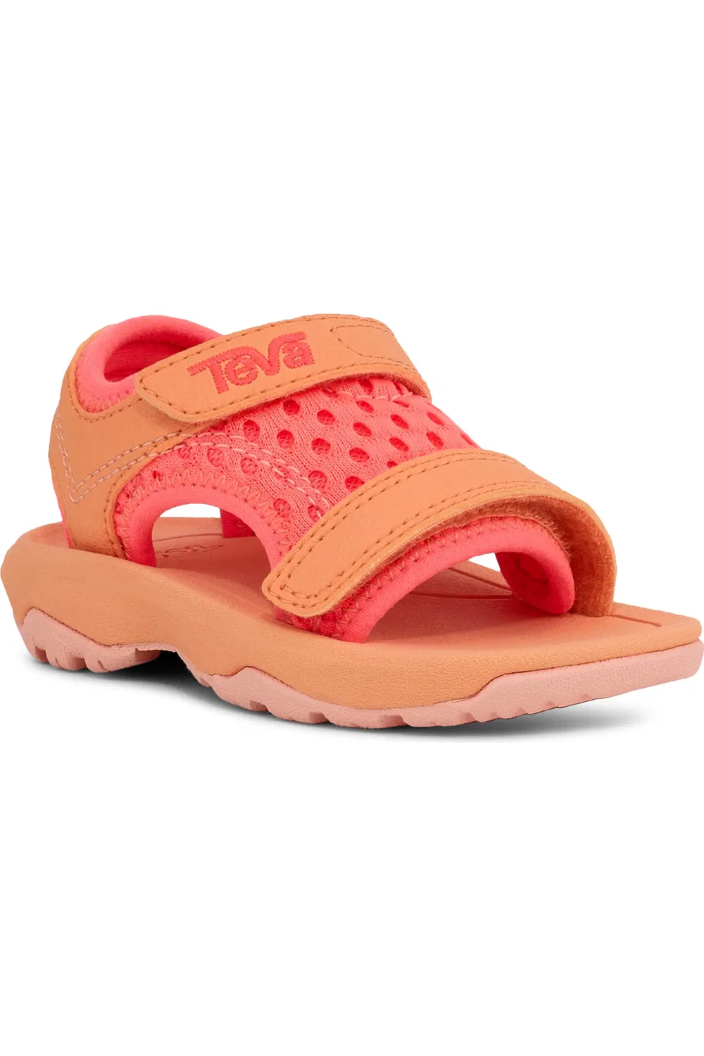 Сандалии детские спортивные с регулируемыми ремешками Psyclone XLT Teva, Neon Coral/Papaya