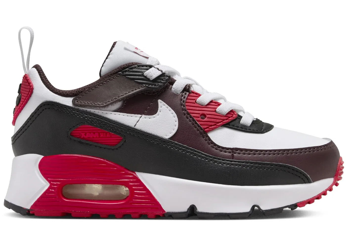 Детские кроссовки с системой EasyOn Nike Air Max 90, Burgundy Crush/Black/University Red/White