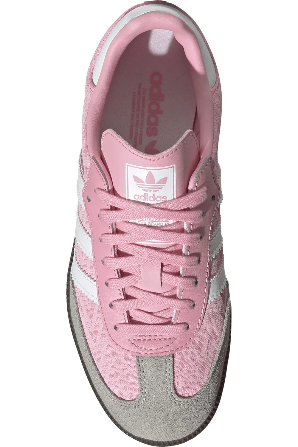 Детские кроссовки на толстой подошве Samba XLG adidas, Light Pink/White/Gum5 — фото 4