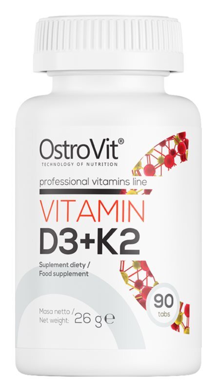 

Добавка для поддержания здоровья костей и зубов OstroVit Witamina D3 + K2