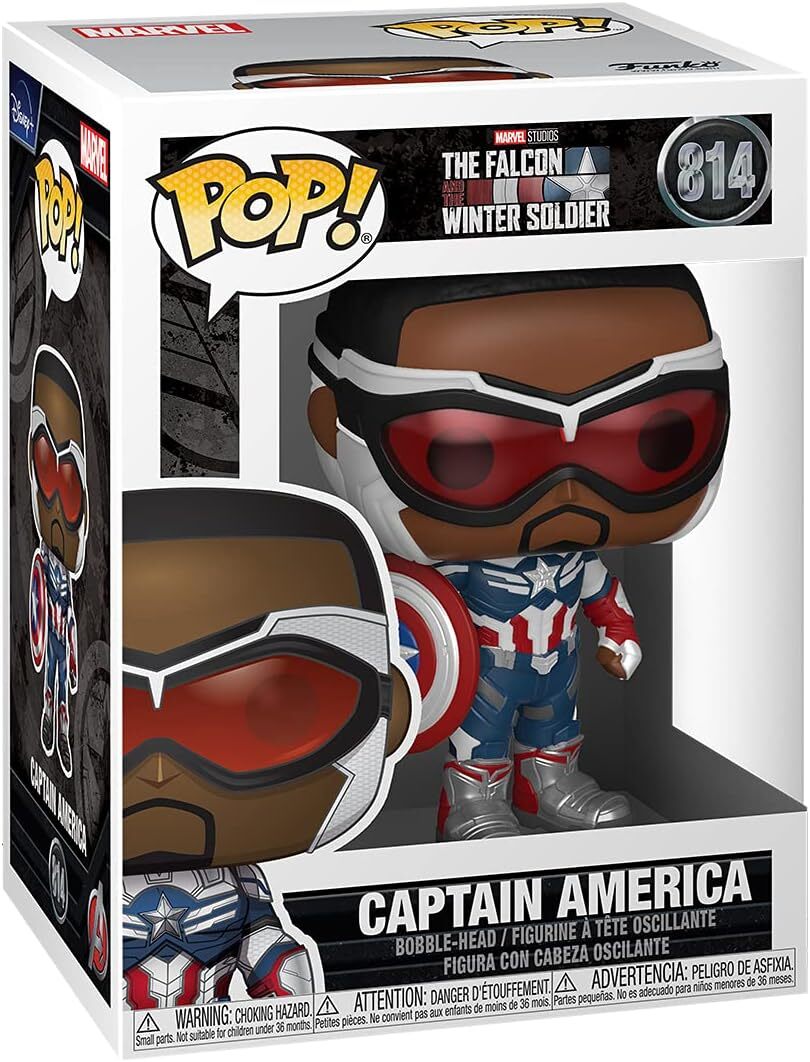 

Фигурка Funko POP Marvel: Falcon and The Winter Soldier - Captain America (Sam Wilson),3.75 inches,Multicolor,51630