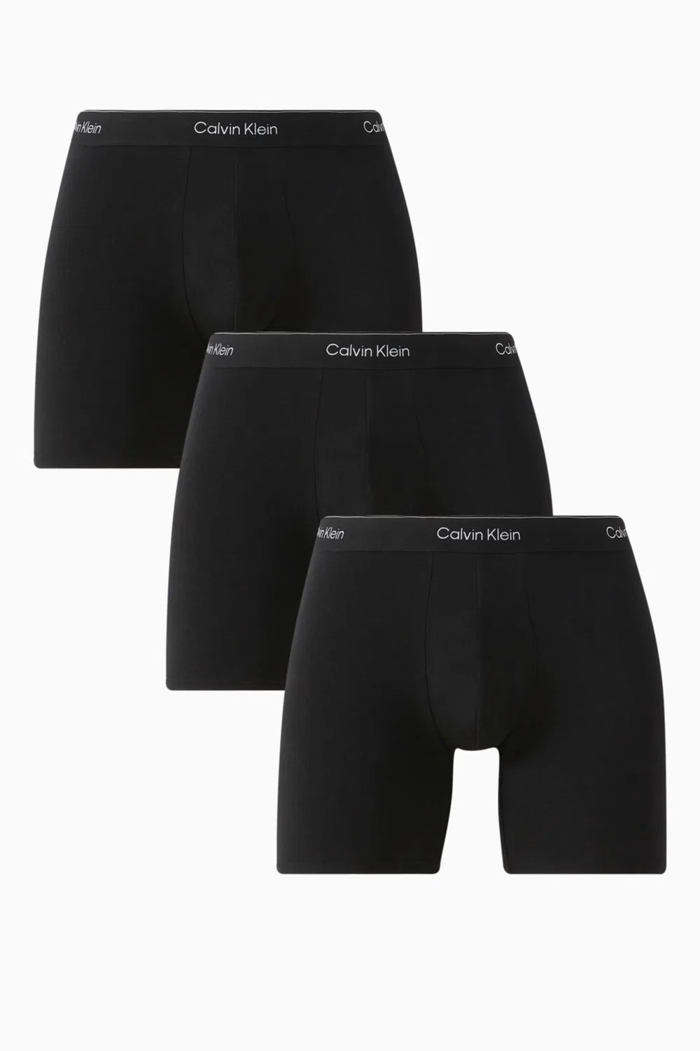 Трусы-боксеры хлопковые комплект из 3 штук Calvin Klein, черный