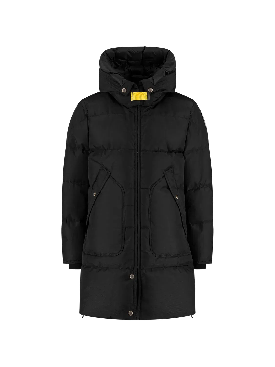 Пуховик Long Bear с капюшоном Parajumpers Kids, черный