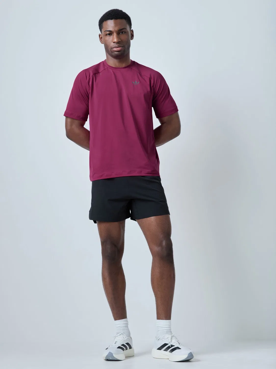 Футболка Tech Trefoil Essentials, adidas Originals, фиолетовый — фото 2