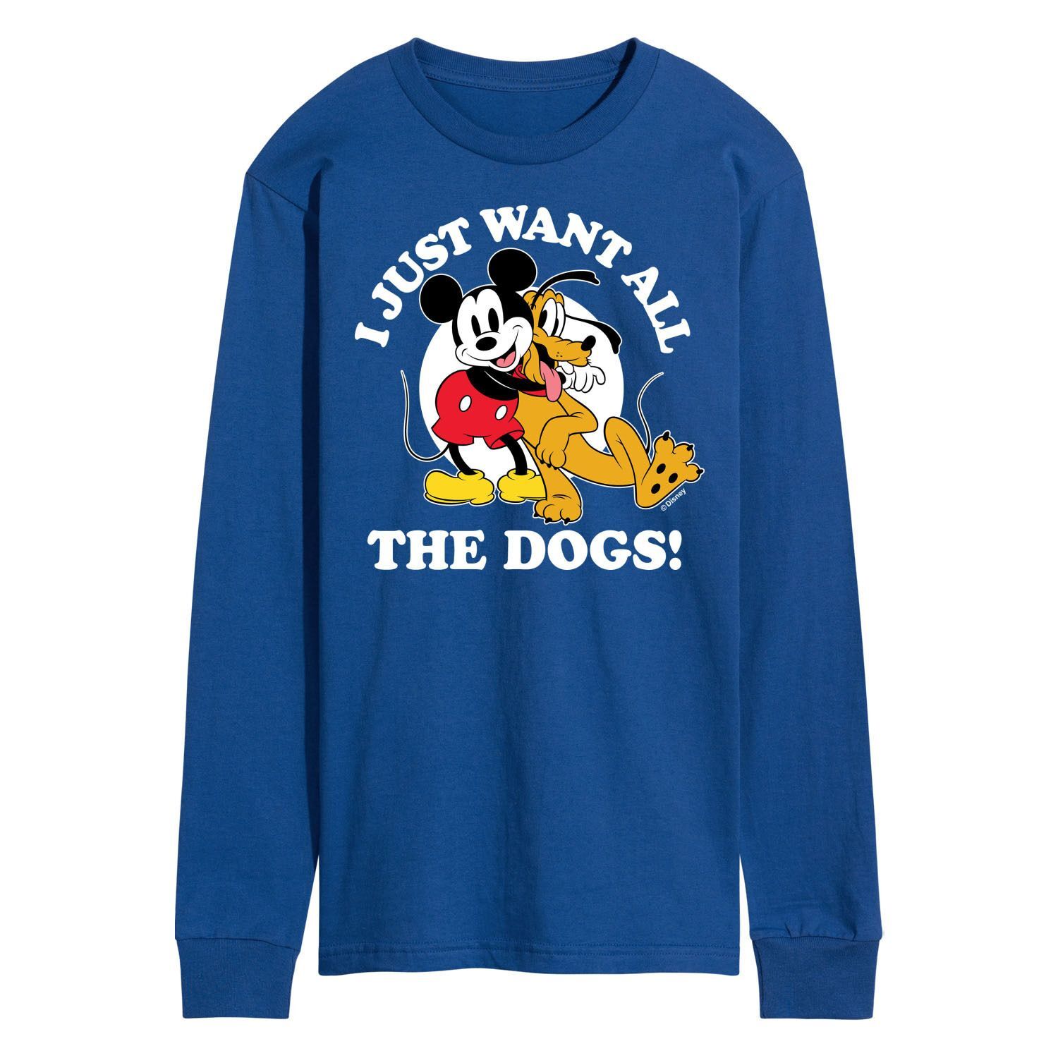 

Мужская футболка Disney's Mickey & Pluto Want All The Dogs Licensed Character