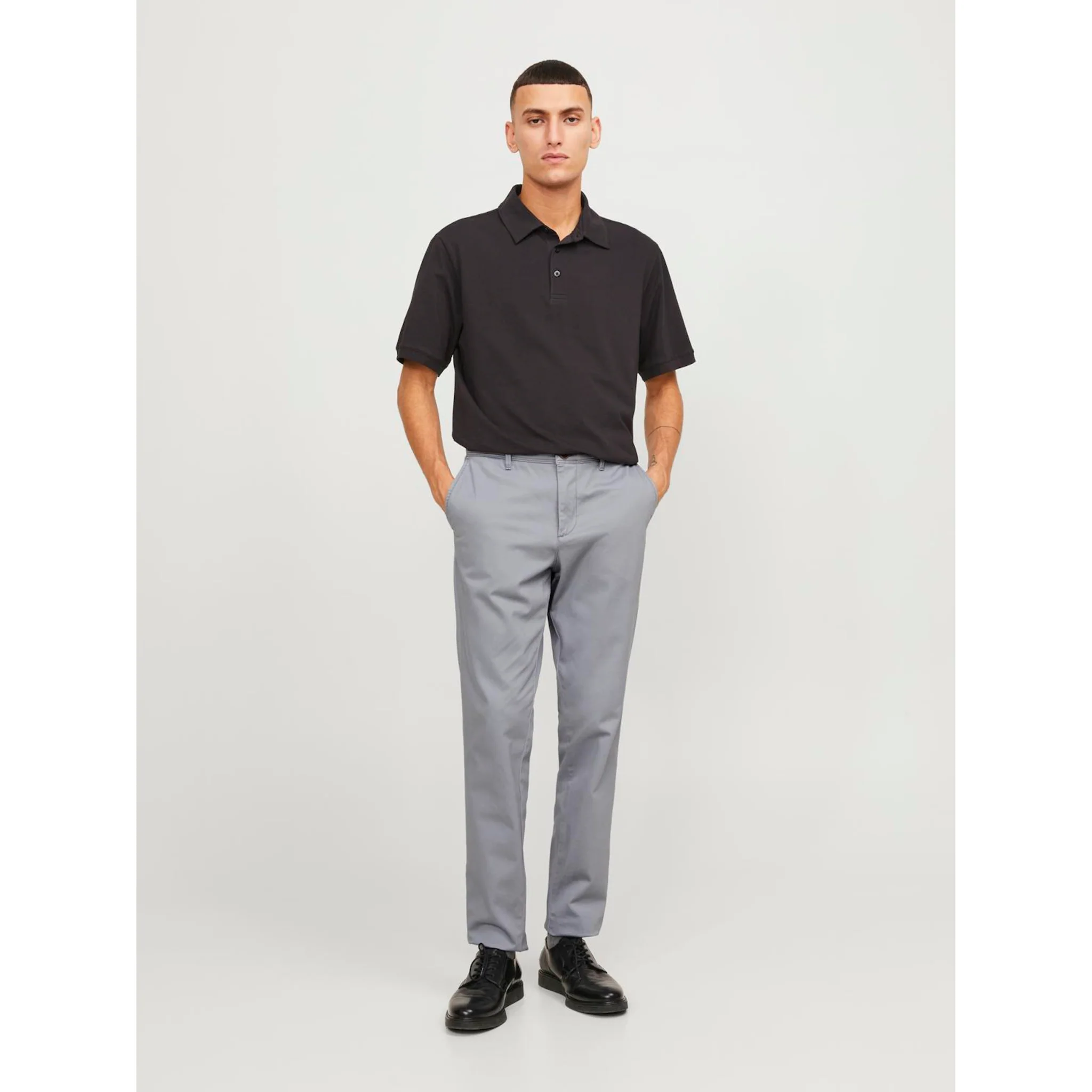 

Брюки-чиносы Jack & Jones "JPSTMARCO JJBOWIE NOOS", серый