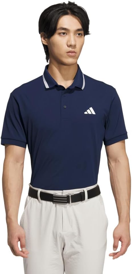 

Мужская поло-рубашка adidas Golf с одним логотипом и защитой от УФ-излучения, темно-синяя, размер XL