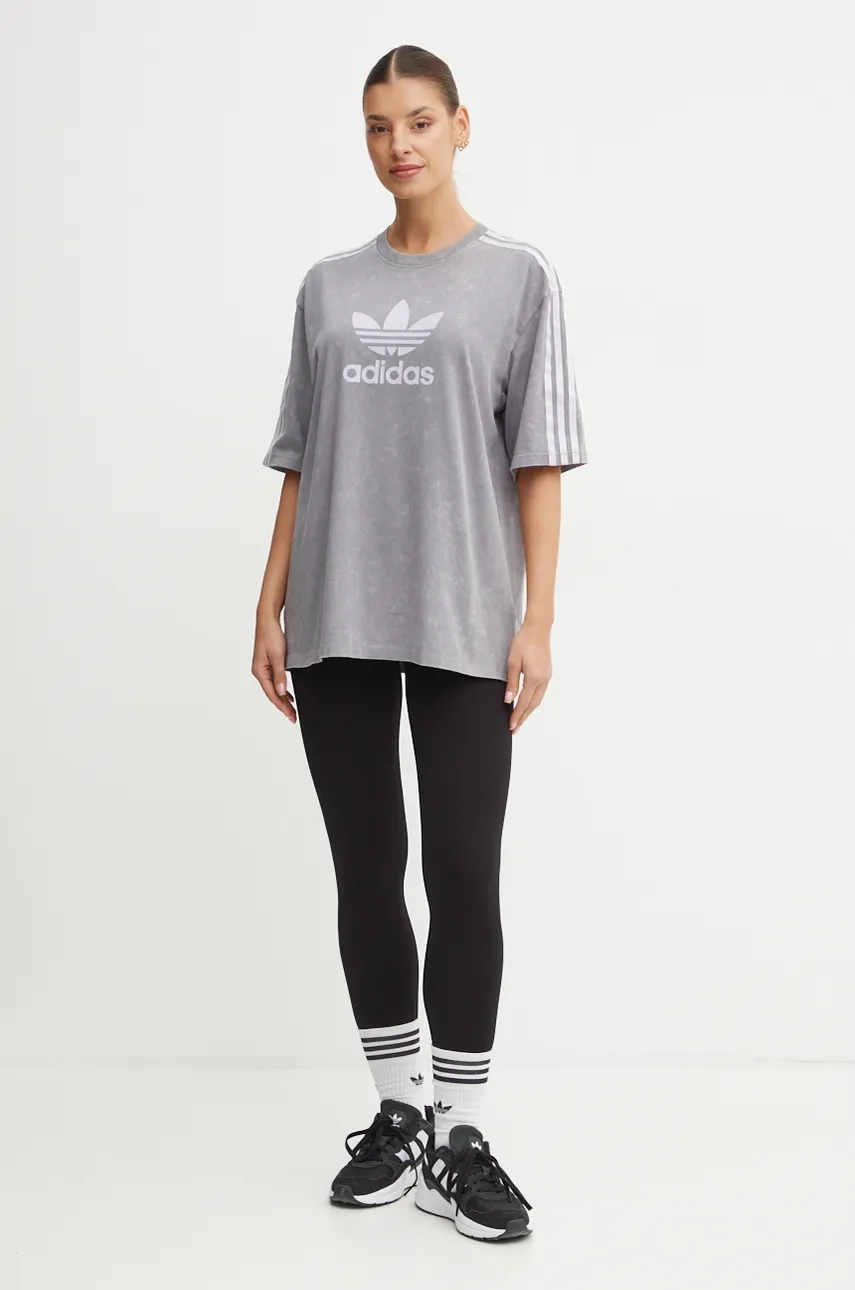

Хлопковая футболка Wash Tee adidas Originals, серый