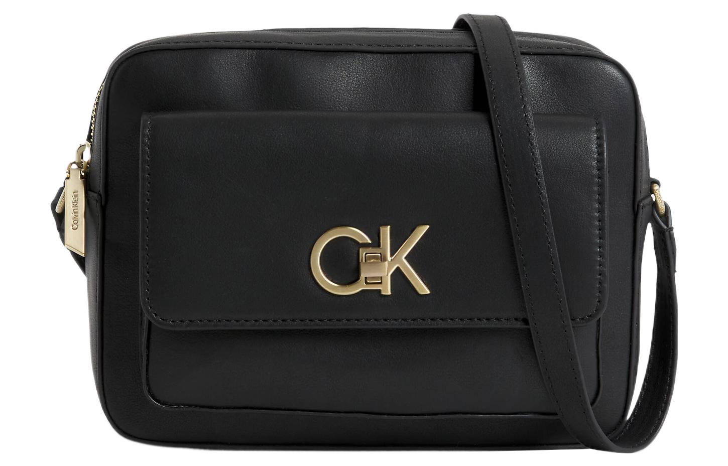 

Кроссбоди из переработанного полиэстера Calvin Klein Regular женский черный