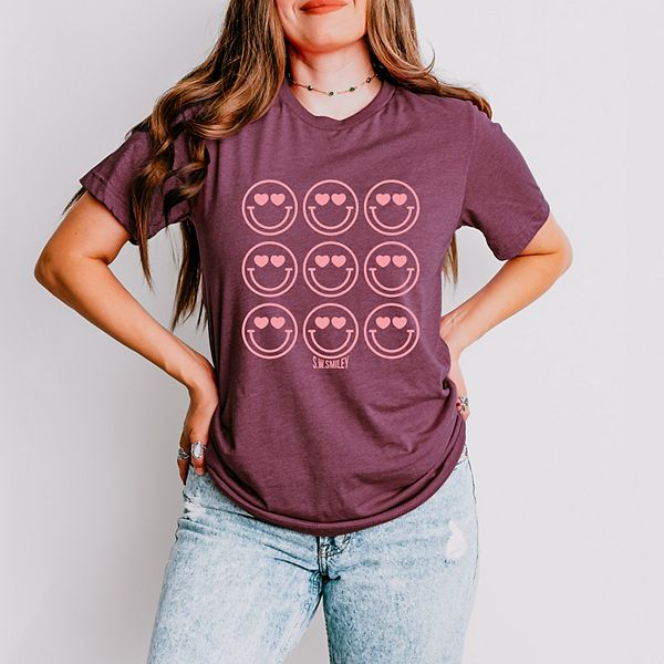 

SWSmiley love smiley grid - женская футболка с принтом Simply Sage Market, Plum, Зеленый, SWSmiley love smiley grid - женская футболка с принтом Simply Sage Market, Plum