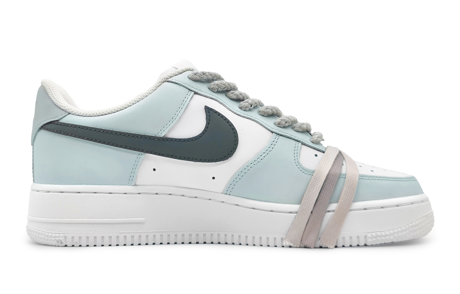 

Кроссовки Nike Air Force 1 Skateboard Shoes Women's Low-Top White Blue, Синий, Кроссовки Nike Air Force 1 Skateboard Shoes Women's Low-Top White Blue