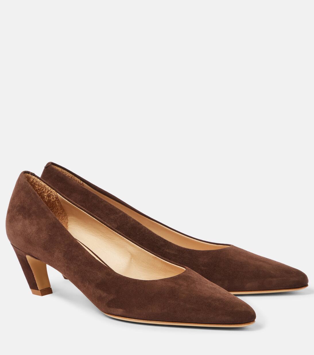 Туфли Peggy 50 из замши Gabriela Hearst, коричневый