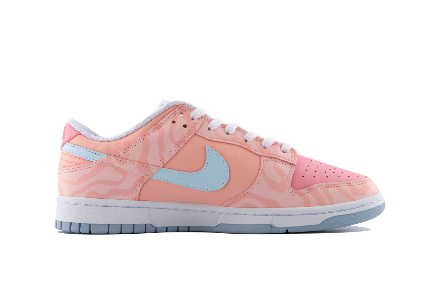 

Кроссовки Nike Dunk Skateboarding Shoes Men Low-top Pink/Blue, розовый