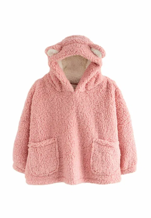 Пижамный топ с капюшоном Next, pink borg bear ears, розовый