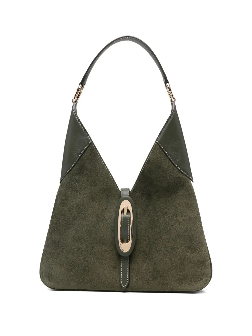 

Сумка на плечо Medium Cornelia из замши с пряжкой MICHAEL KORS, зеленый