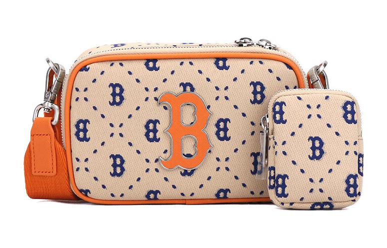 

Полиэстеровая комбинированная сумка для камеры через плечо кросбоди обычная женская коричневая MLB