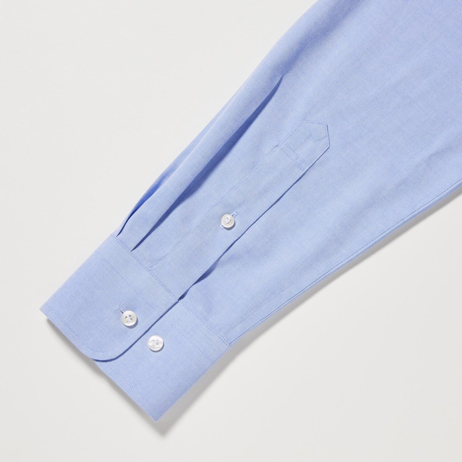 Рубашка UNIQLO Super Non-iron узкого кроя, светло-синий — фото 2