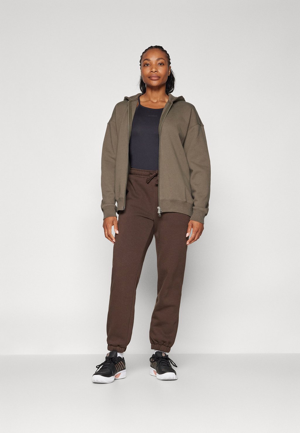

Толстовка на молнии STUDIO OVERSIZED ZIP HOODIE Björn Borg, коричневый