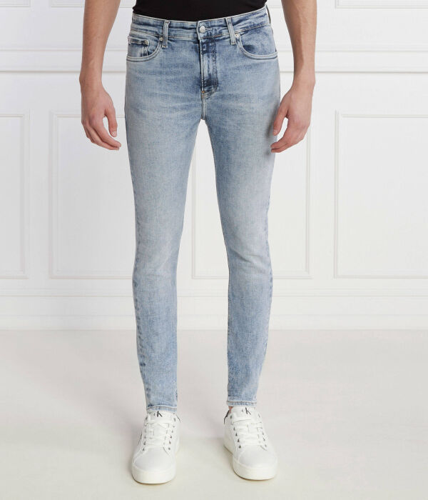 

Джинсы супер узкая посадка Calvin Klein Jeans, голубой