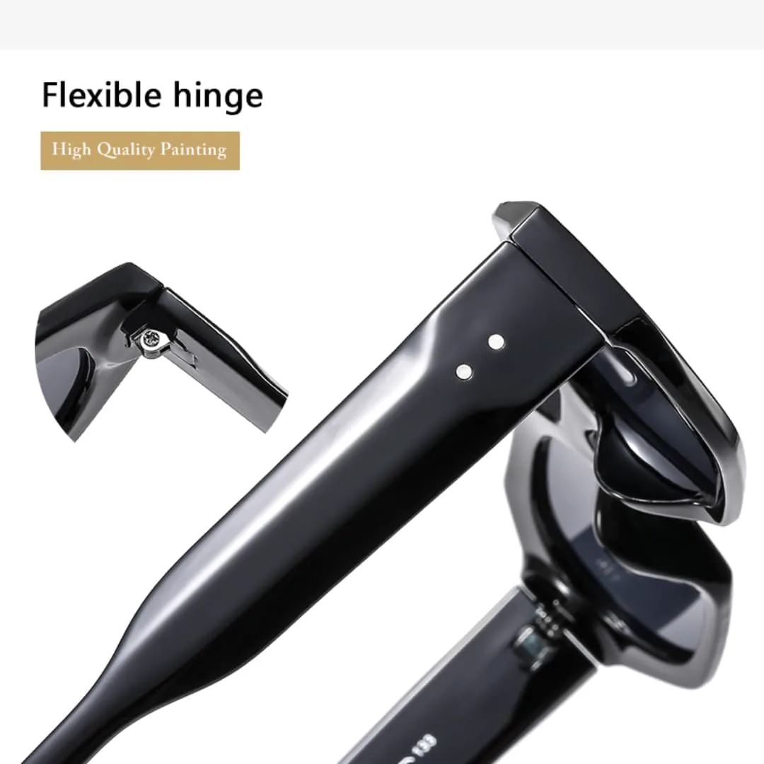 

Универсальные солнцезащитные очки с контрастной цветовой гаммой, в стиле ретро, ​​с нестандартной многоугольной формой и широкими дужками, женские VFDHN, Black