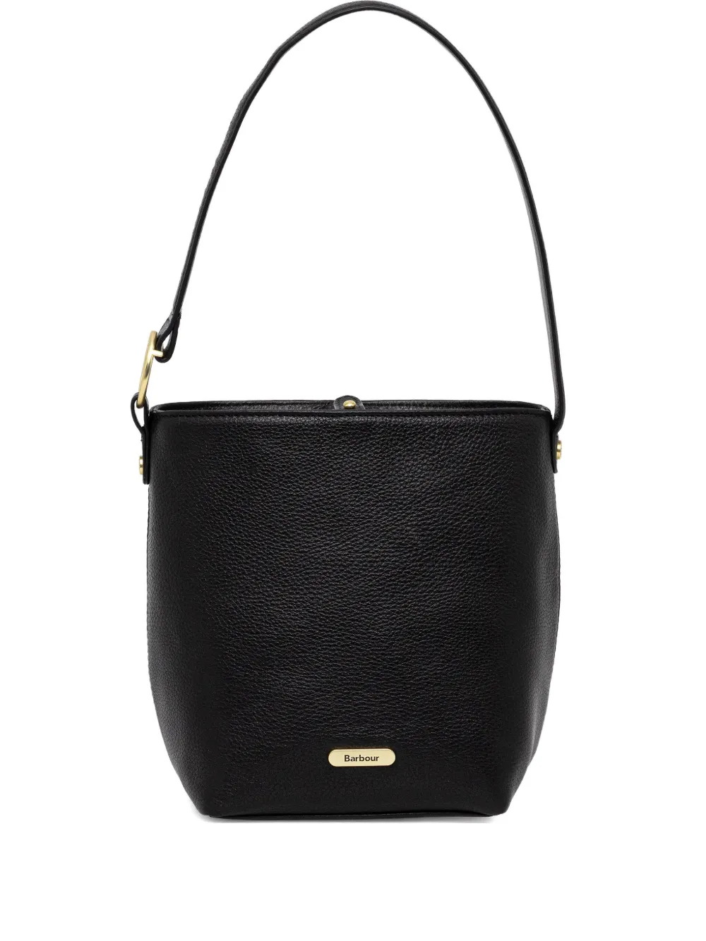 

Сумка-тоут из кедровой кожи Barbour, черный