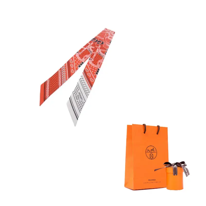 

HERMES Шелковый шарф оранжевый Women's Orange, Orange