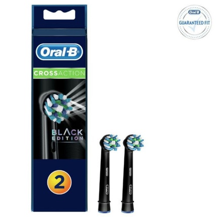 

Сменные головки для электрической зубной щетки Cross Action Black Edition — упаковка из 2 шт Oral-B