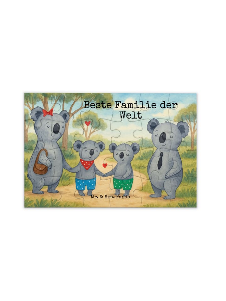 

Mr. & Mrs. Panda Головоломка «Семейство коал, два варианта дизайна» с надписью белым цветом