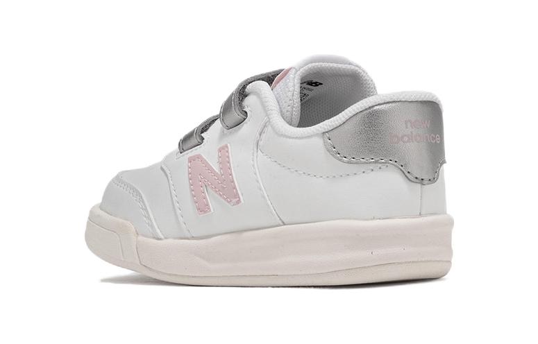 Низкие кроссовки New Balance CT60 для малышей серебристо-бело-розовые — фото 4