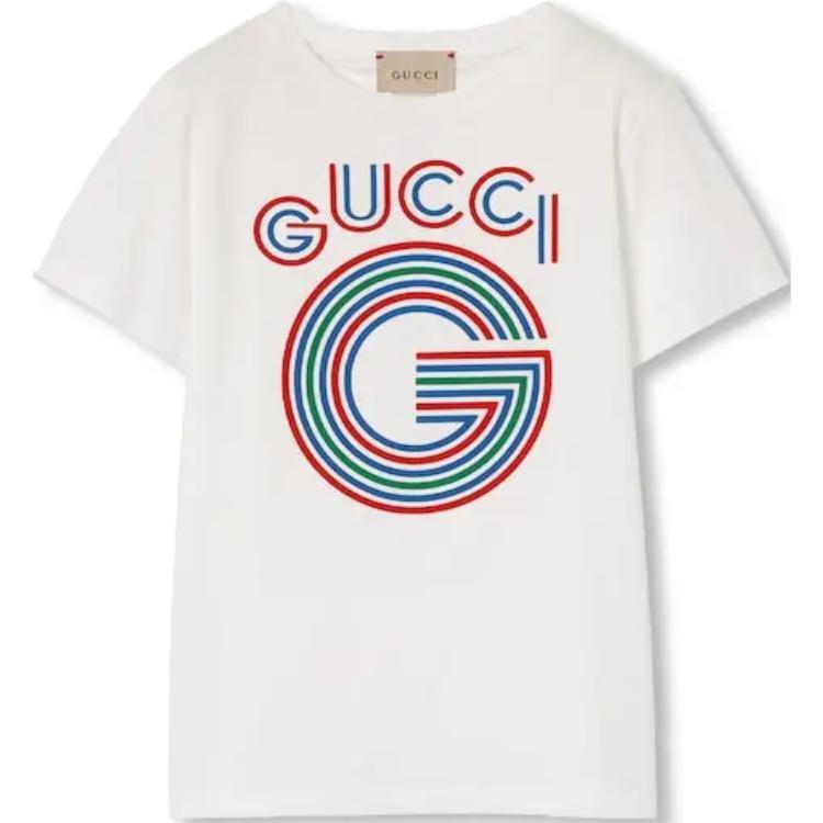 

Футболка детская Gucci, белый / красный / синий