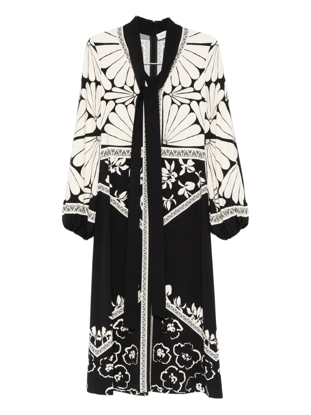 

Платье с цветочным принтом Raquel Diniz, черный