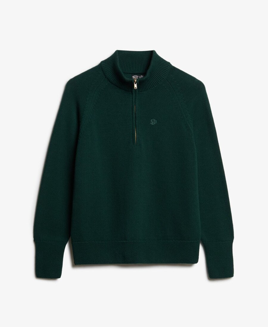

Свитер с капюшоном на молнии Superdry Athletic Sweater, зеленый