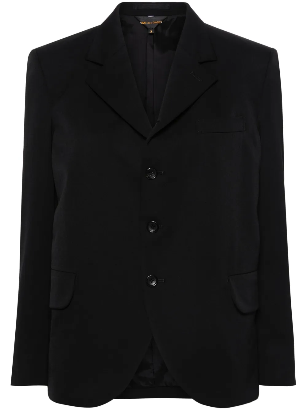 

Шерстяной однобортный пиджак COMME DES GARCONS, черный
