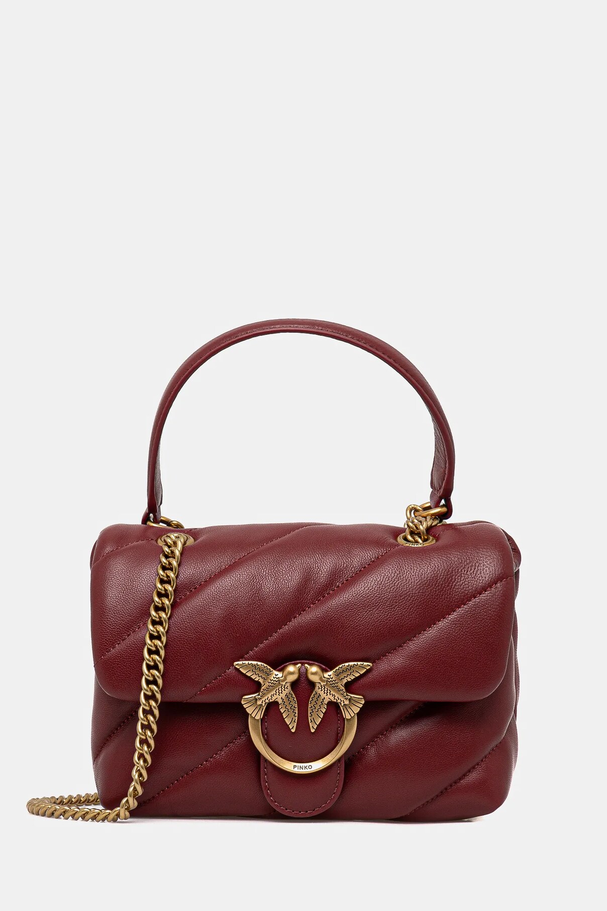 

Сумочка из кожи Pinko, бордовый
