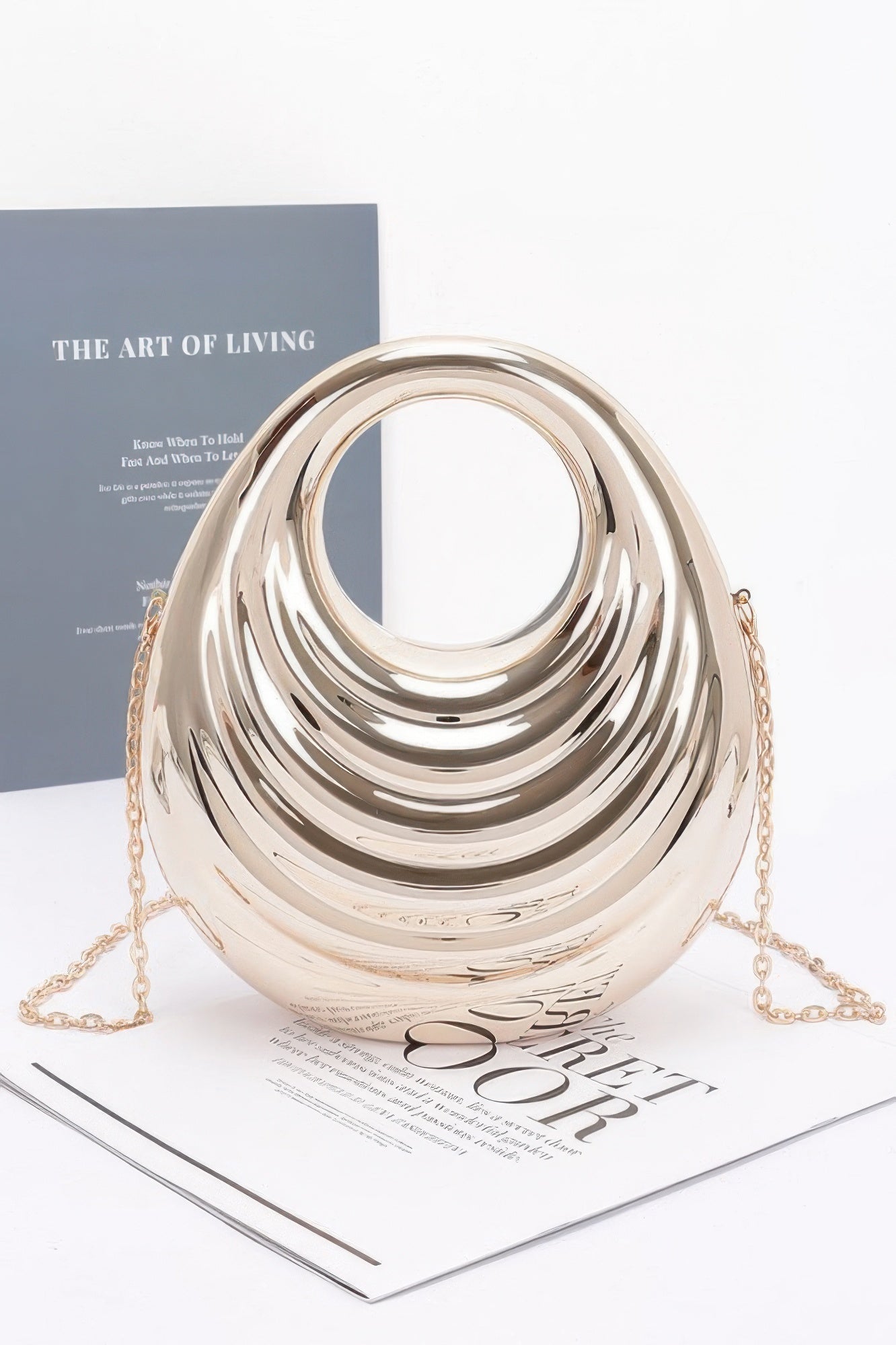 

Металлическая акриловая сумка FASHNZFAB, золотой