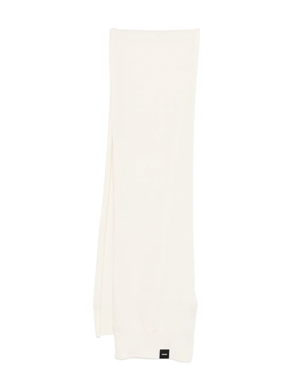 

Шерстяной шарф с нашивкой-логотипом Aspesi Kids, бежевый