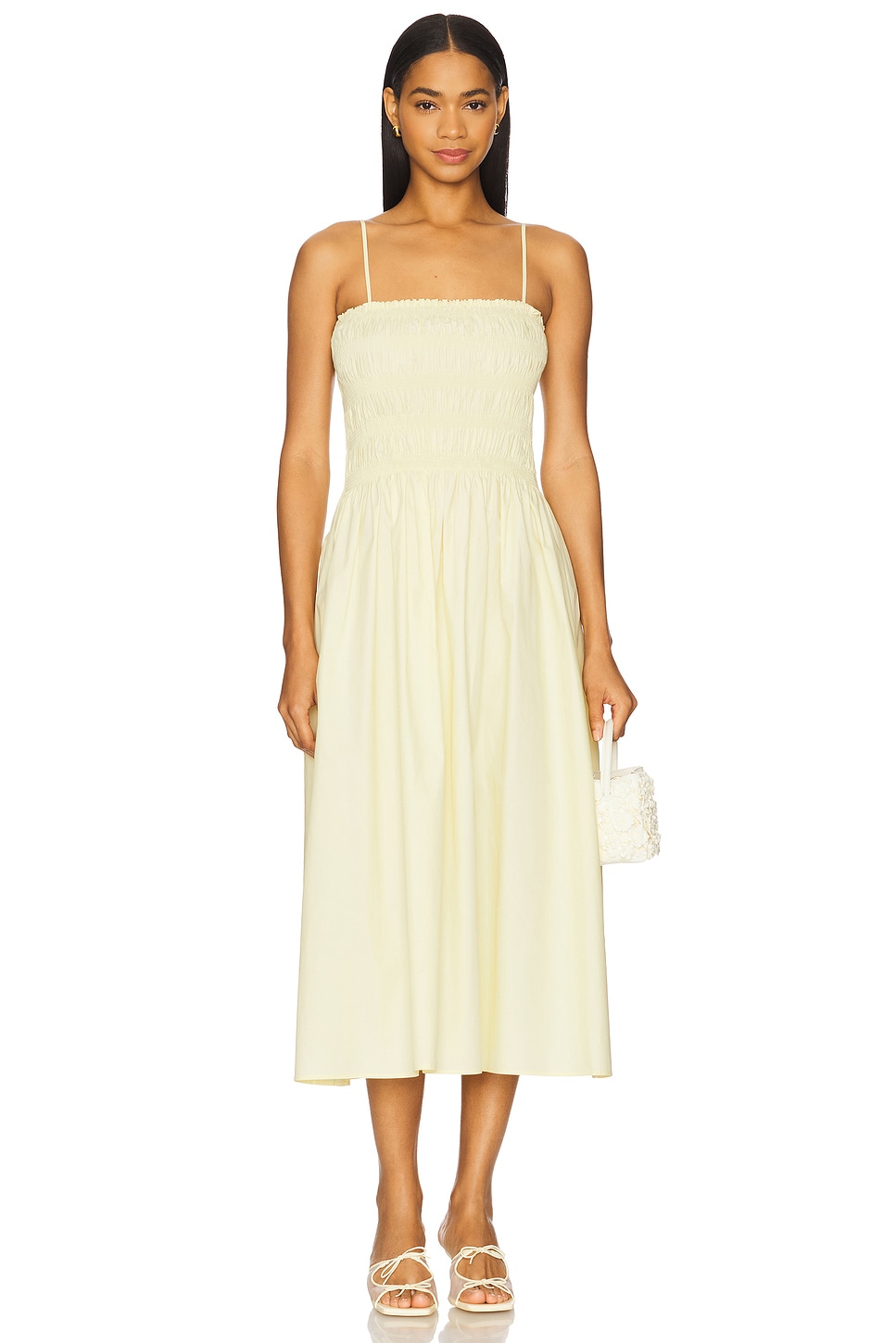 

Платье с драпировкой Vivian от Elodie The Label, yellow